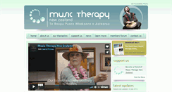 Desktop Screenshot of musictherapy.org.nz